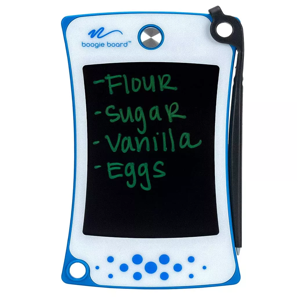 Boogie Board Jot Pocket Writing Tablet 4.5in Blue Portable & Compact