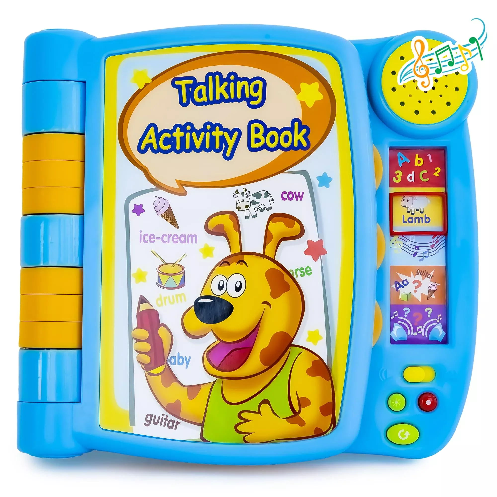 Boxiki Kids Talking Activity Book for Toddlers, Blue, 2.2" x