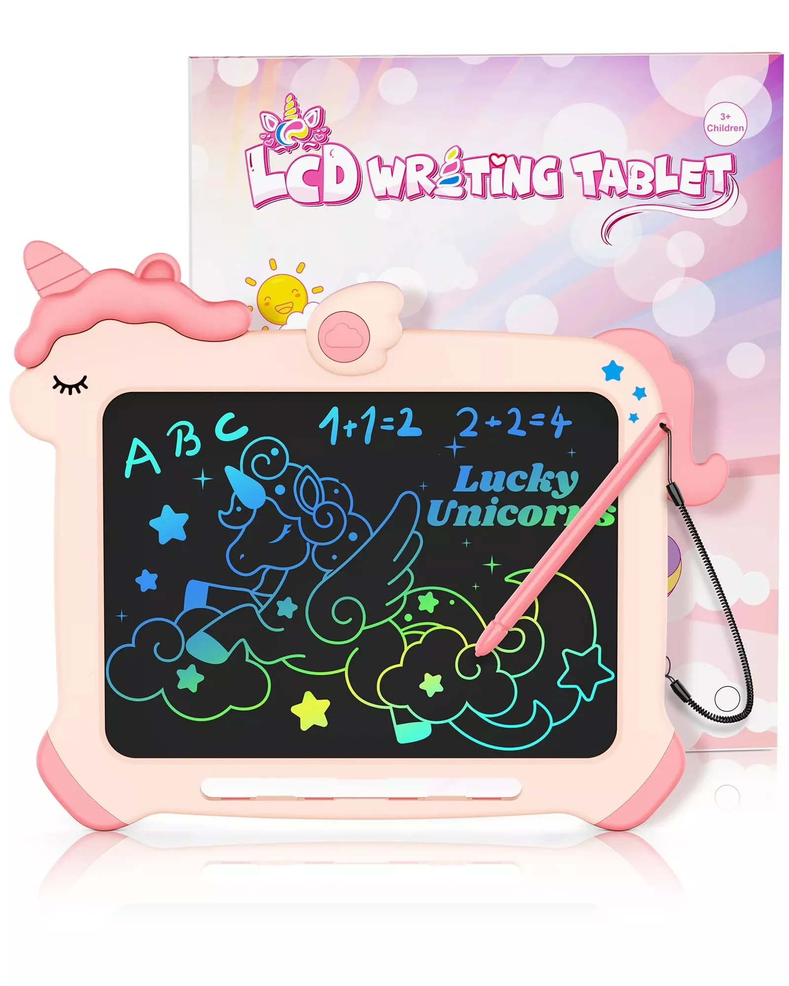 Bravokids Lcd Writing Tablet For Kids,Toys For 2 3 4 5 6 Year Old Girl