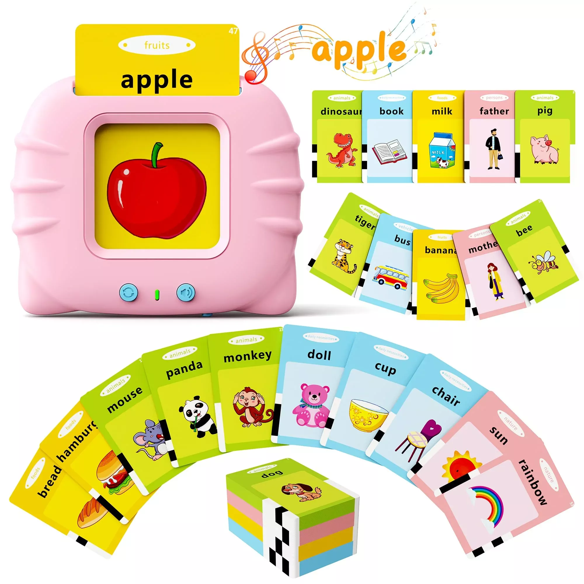 Bravokids Talking Flash Cards Toddler Toys, Preschool Educational Sens
