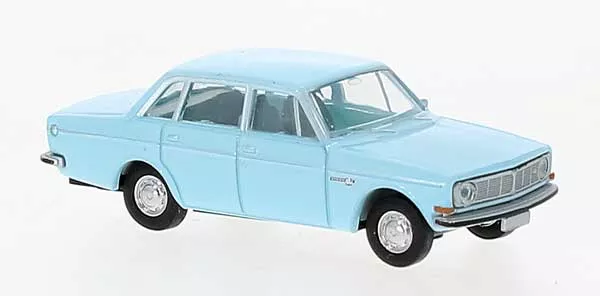 Brekina 29423 HO Scale 1966-1973 Volvo Series 144 Sedan Pastel Blue