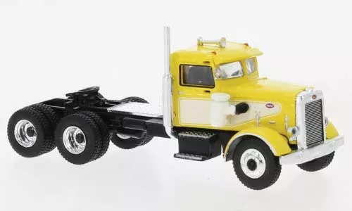 Brekina 85753MCW HO Scale 1955 Peterbilt 281 Semi Tractor Cab - Yellow and White