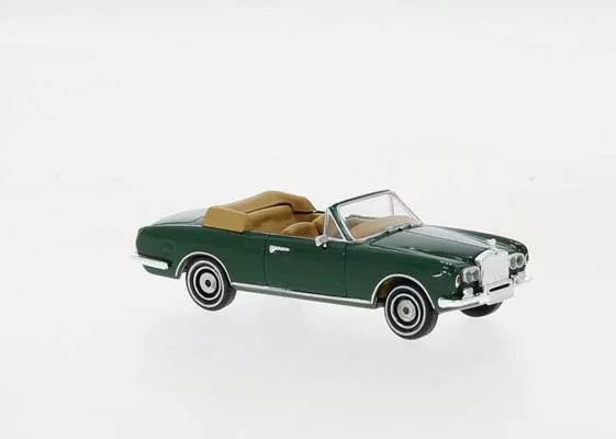 Brekina PCX 870512 HO Scale 1971 Rolls Royce Corniche Convertible - Green