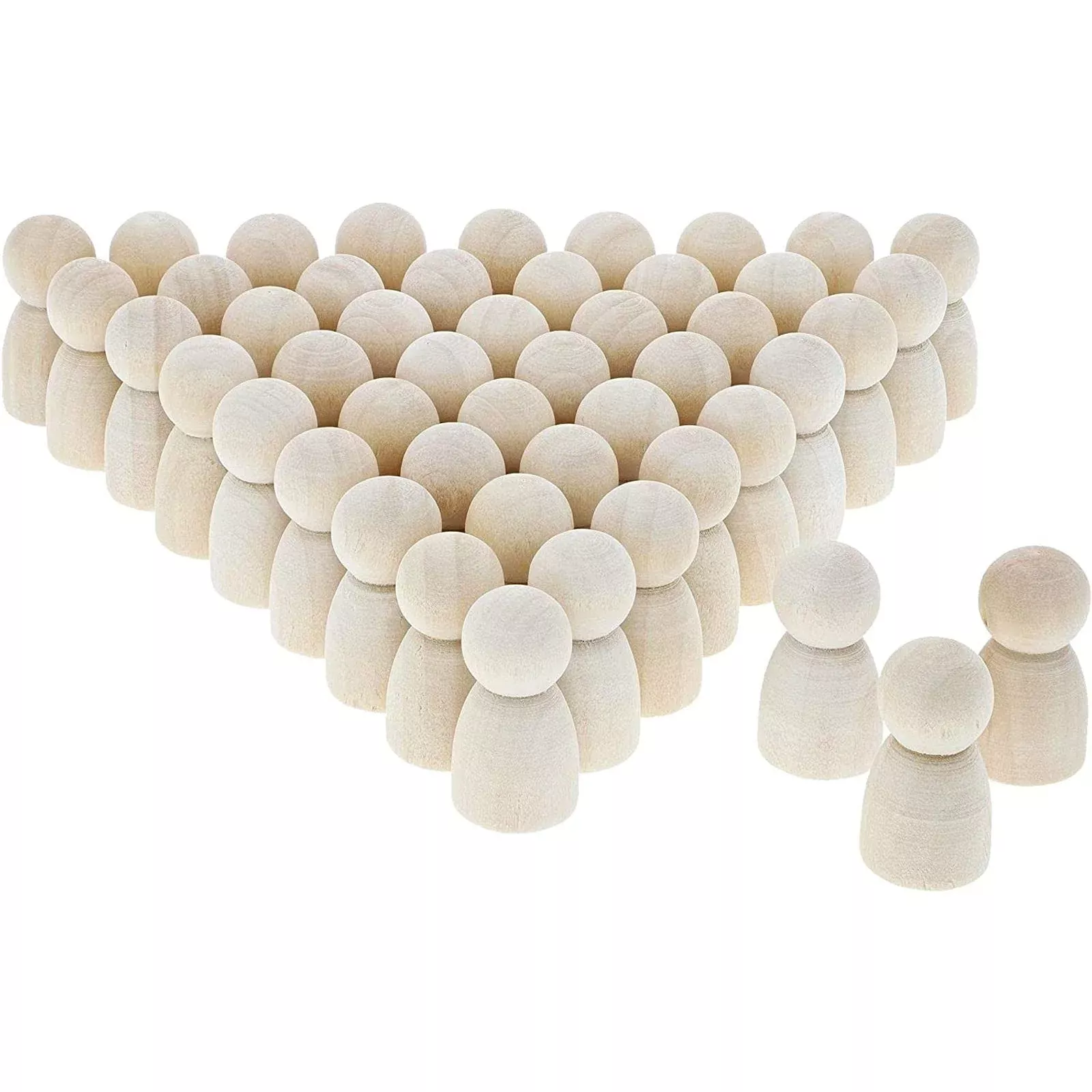 Bright Creations Mini Wood Peg Dolls, 50 Unfinished Wooden Figures