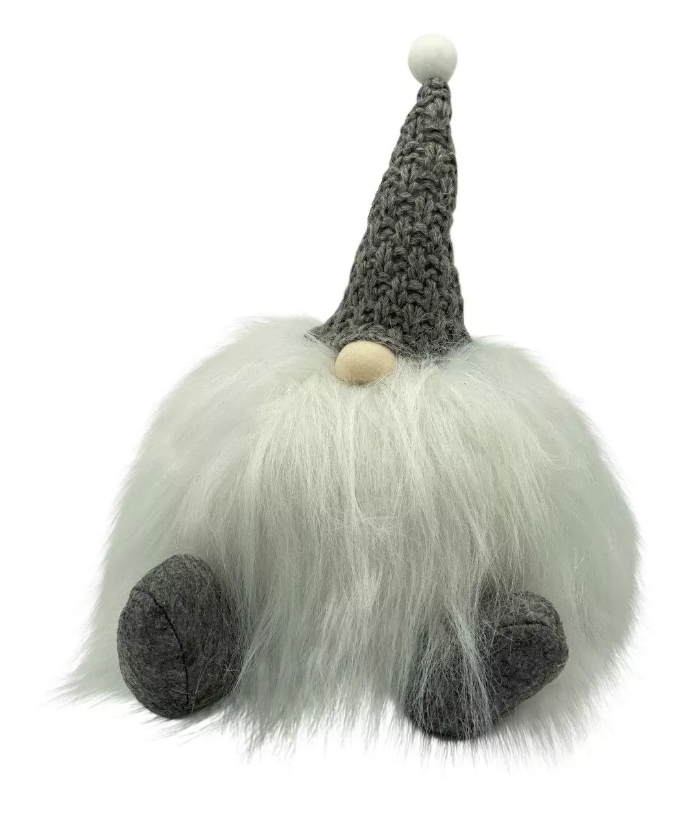 Bright Ideas Sitting Gnome With Knit Hat 9.7 Inches Tall