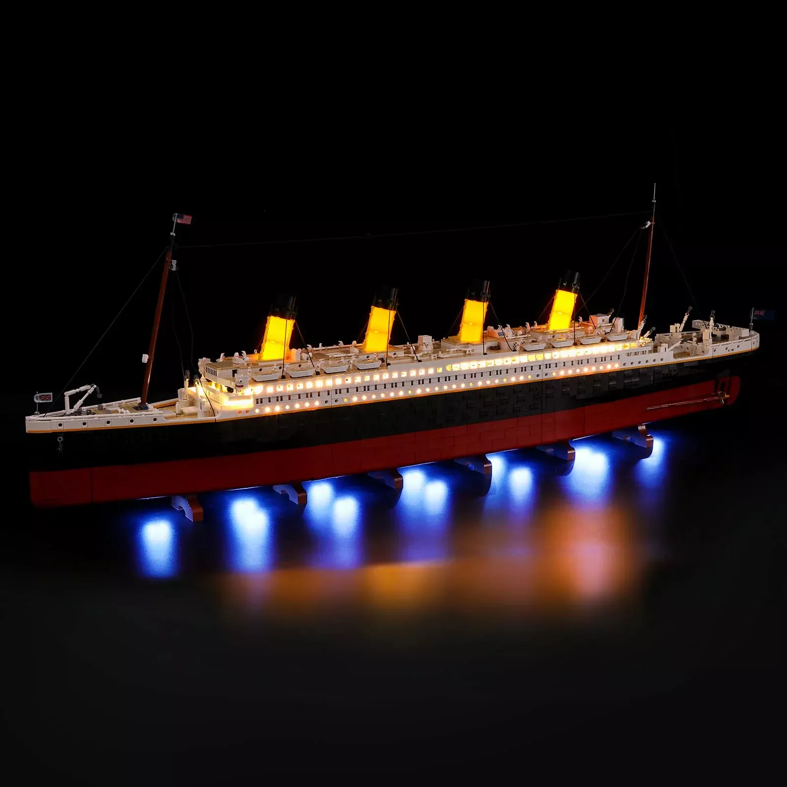 BRIKSMAX LED Light Kit for Lego Titanic 10294, Brown, Small