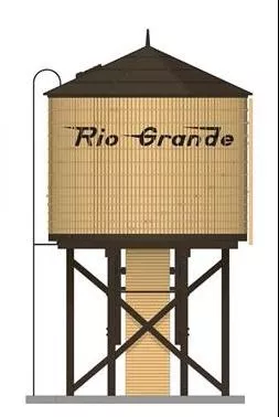 Broadway Limited Imports 7917 HO Scale Wood Water Tower - Rio Grande D&RGW (Operating/Sound)