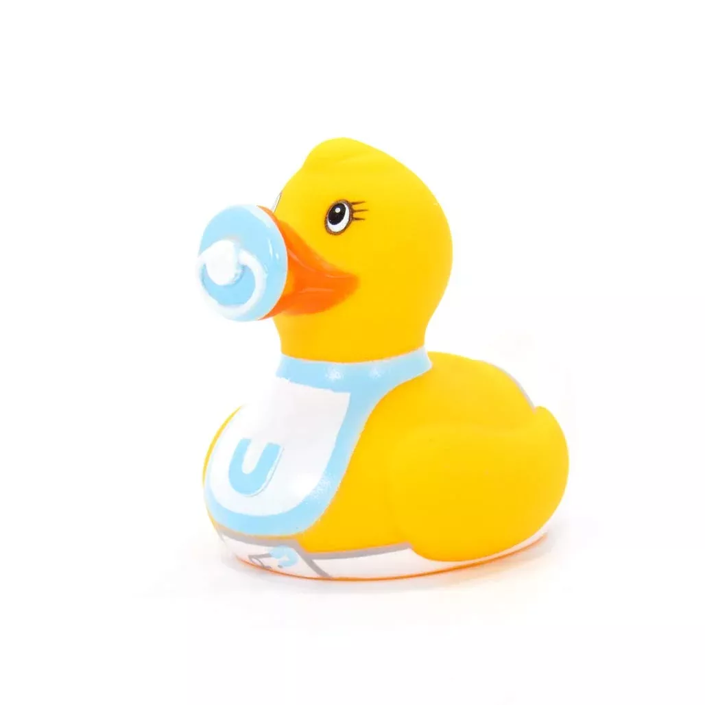 Budduck Baby Girl Rubber Duck Collectible Blue Small 7cm