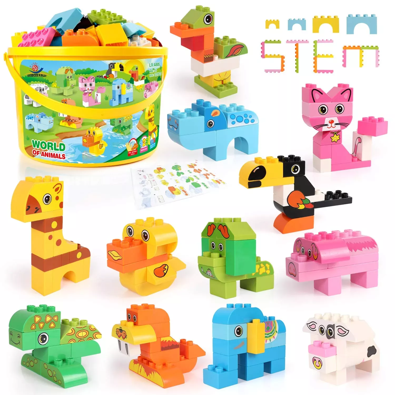 Building Blocks Set For Toddlers, Creative Large Building Bricks, Toy