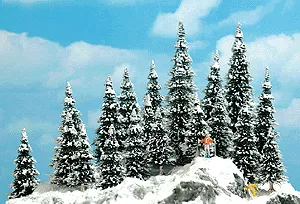 Busch 6466 Snow Covered Pine Trees 20 Pack