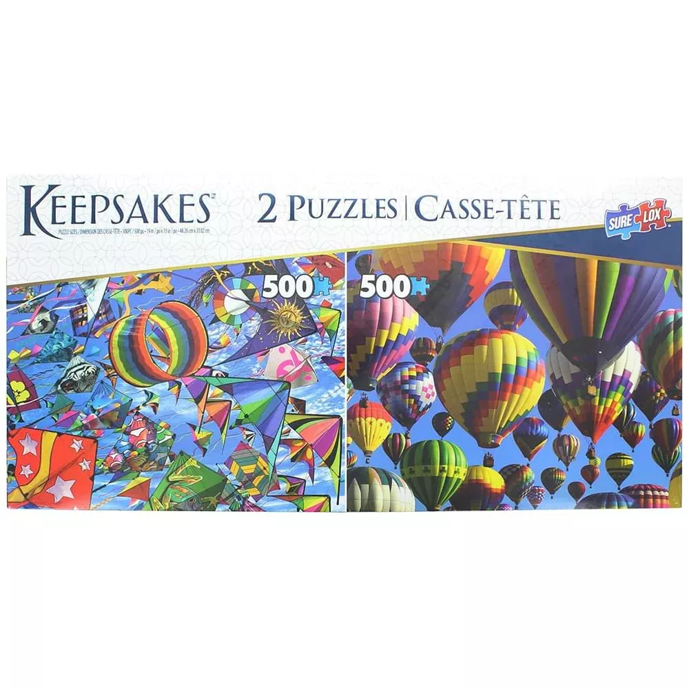 The Canadian Group 500-Piece Jigsaw Puzzles Multicolored Set of 2