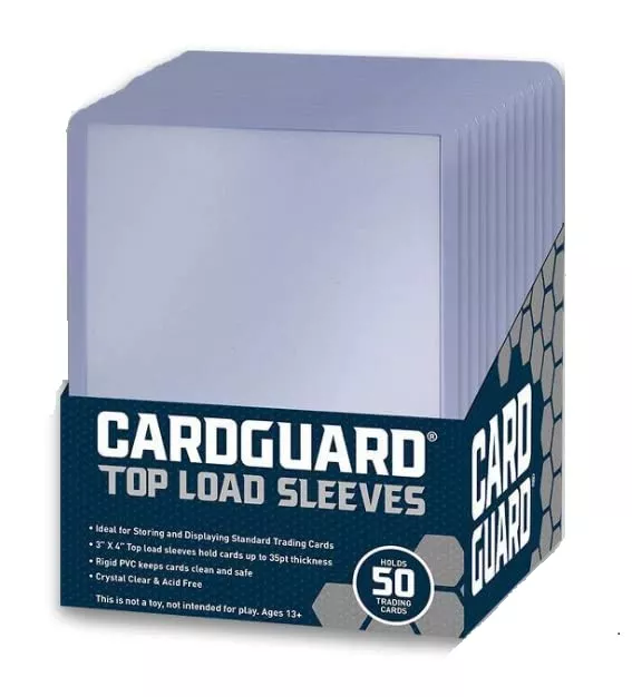CardGuard Complete Card Protection Bundle - Clear, 3" x 4", 50 Pack