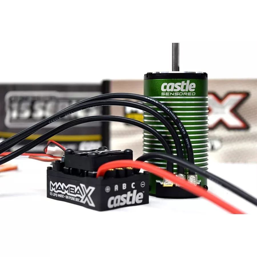 Castle Creations 010-0155-05 Mamba X 25.2V ESC with 1515-2200KV Motor Combo