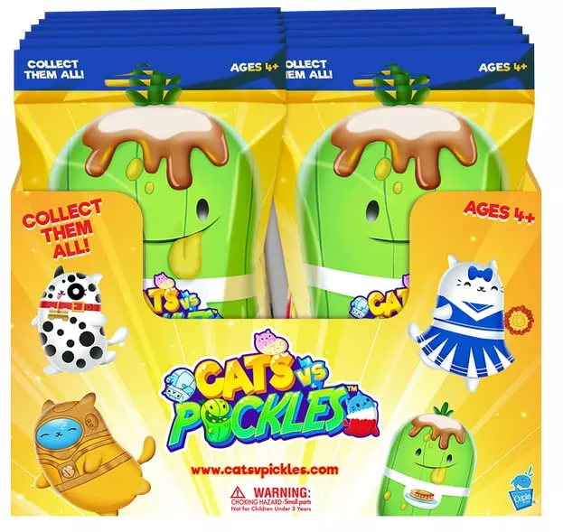 Cats vs Pickles 12 Pack Gold Exclusive Plush Bean Filled Characters