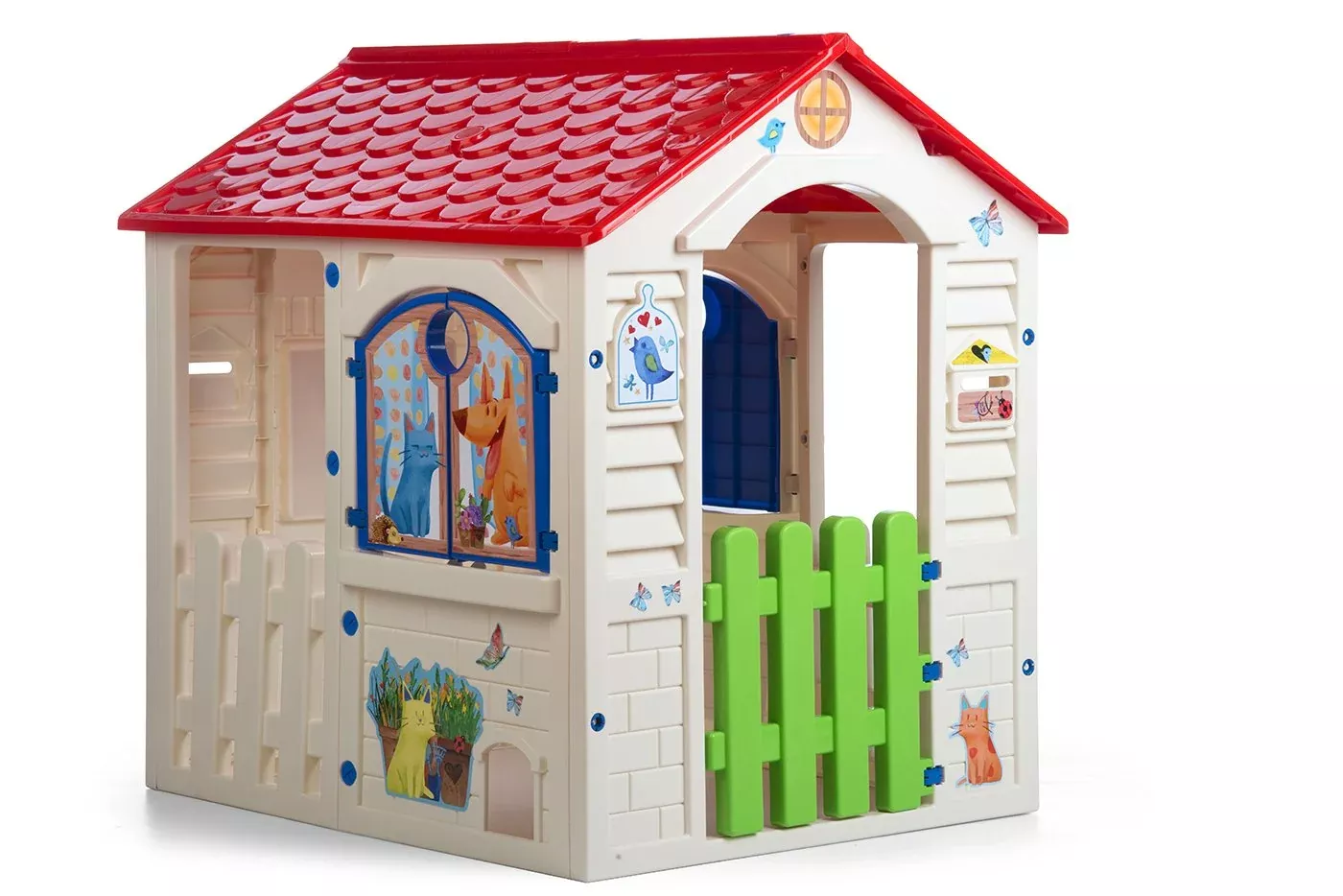 Chicos Country Cottage Playhouse - Durable Plastic, Indoor/Outdoor, Ki