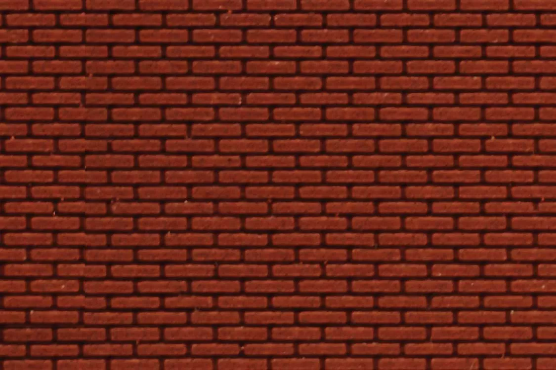 Chooch 8667 HO or N Flexible Dark Red Small Brick Pavers Sheet 2 Pack