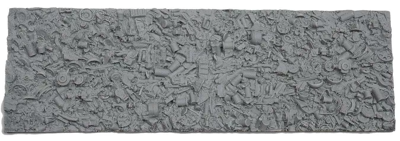 Chooch 8925 HO Scale Flexible Textured Freight Car Load Sheets - Junk 11"x3"