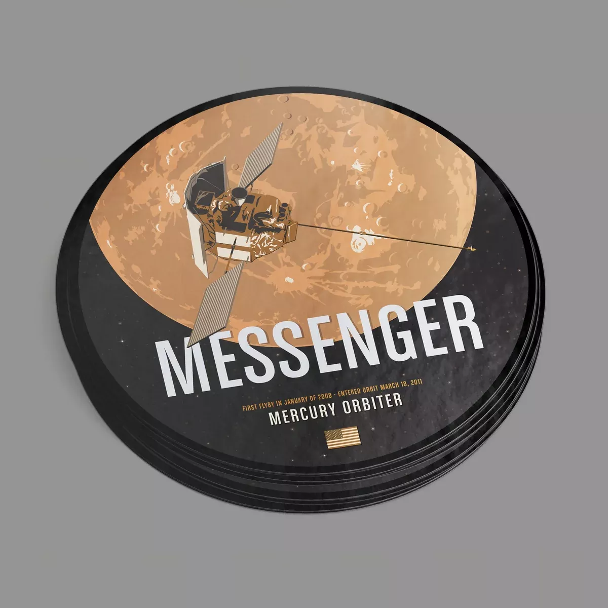 Chop Shop Studio Messenger Sticker from the Historic Robotic Spacecraft Series