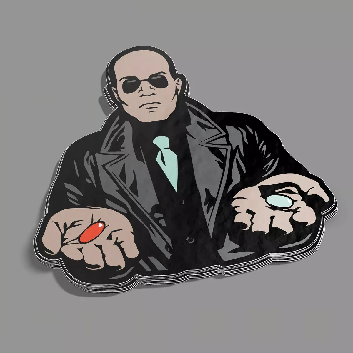 Chop Shop Studio Red or Blue Sticker