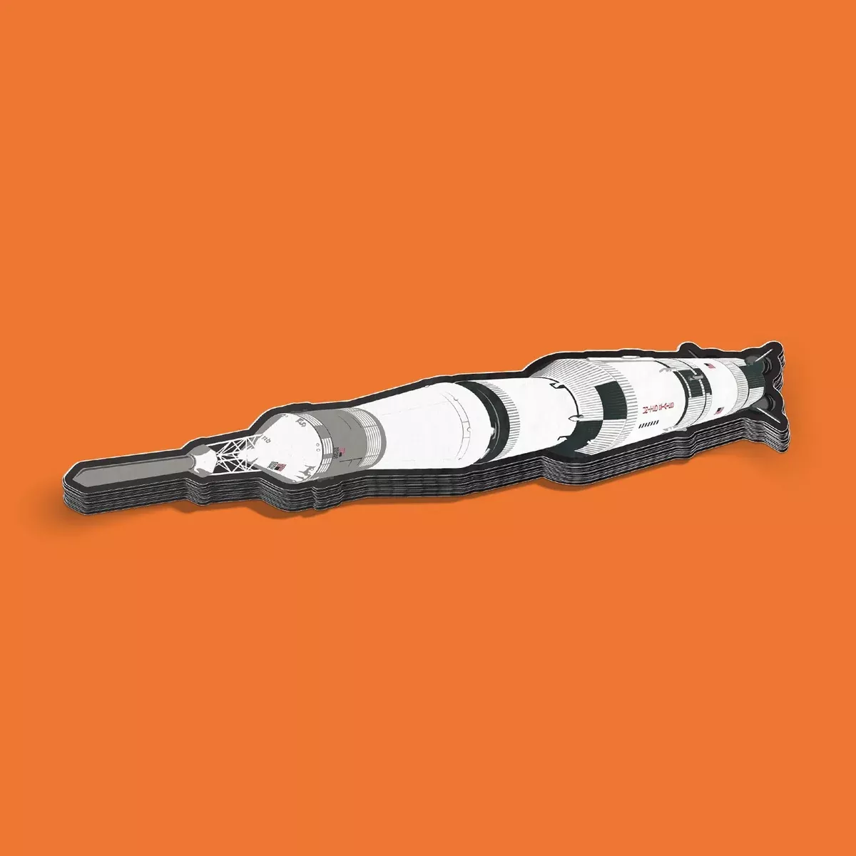 Chop Shop Studio Saturn V Rocket Sticker