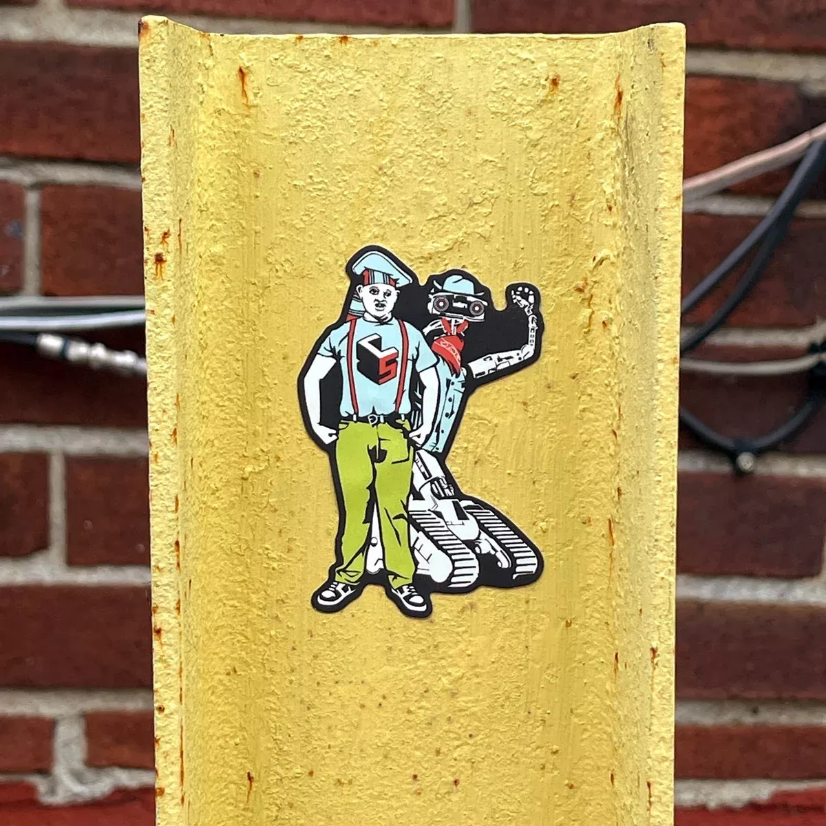 Chop Shop Studio Sloth and Johnny 5 Sticker