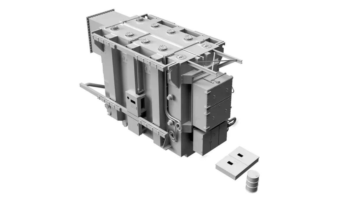 Class One Model Works ZZ03000 HO Scale Large Modern Transfomer Load for Heavy Duty Flatcar