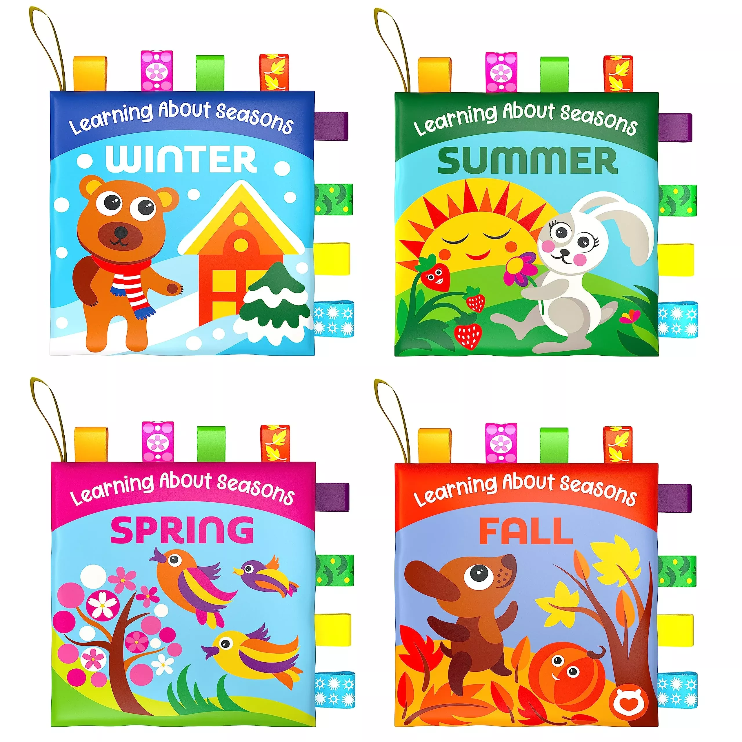 Cloth Books For Babies - Learn About Seasons, Playful Illustrations, C