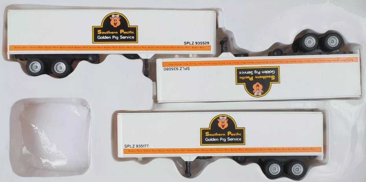 Con-Cor 4-008105 HO Scale 40' Trailer 3 Pack Southern Pacific -NOS