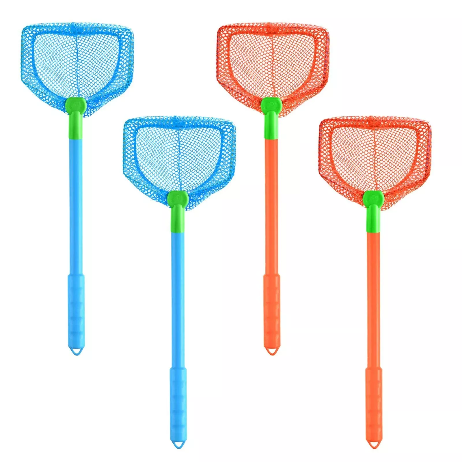Coopay Kids Fishing Net Set, 4 Pieces, Blue/Orange, 17.