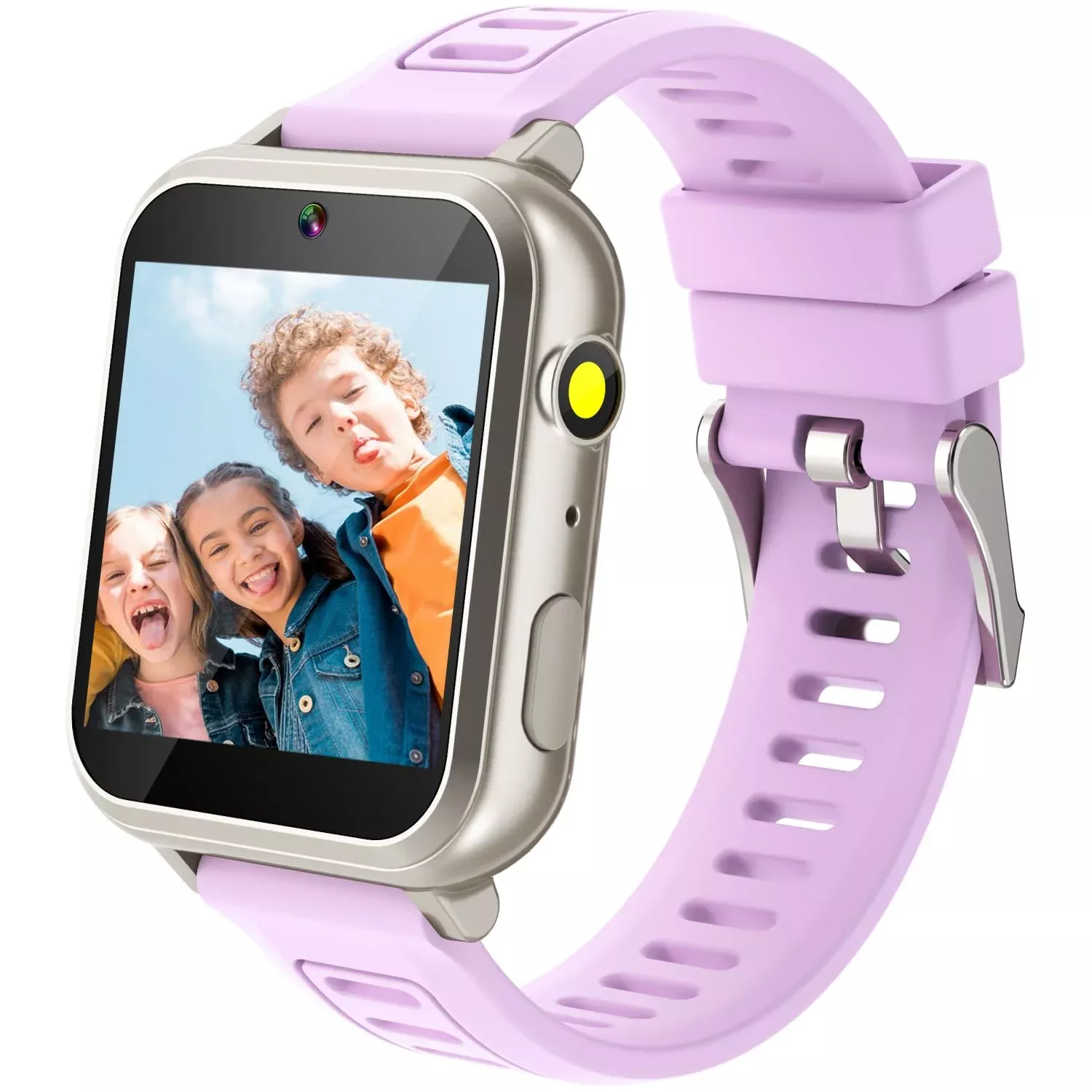 Cosjoype Kids Smart Watch for Ages 4-12, 1.54" Black