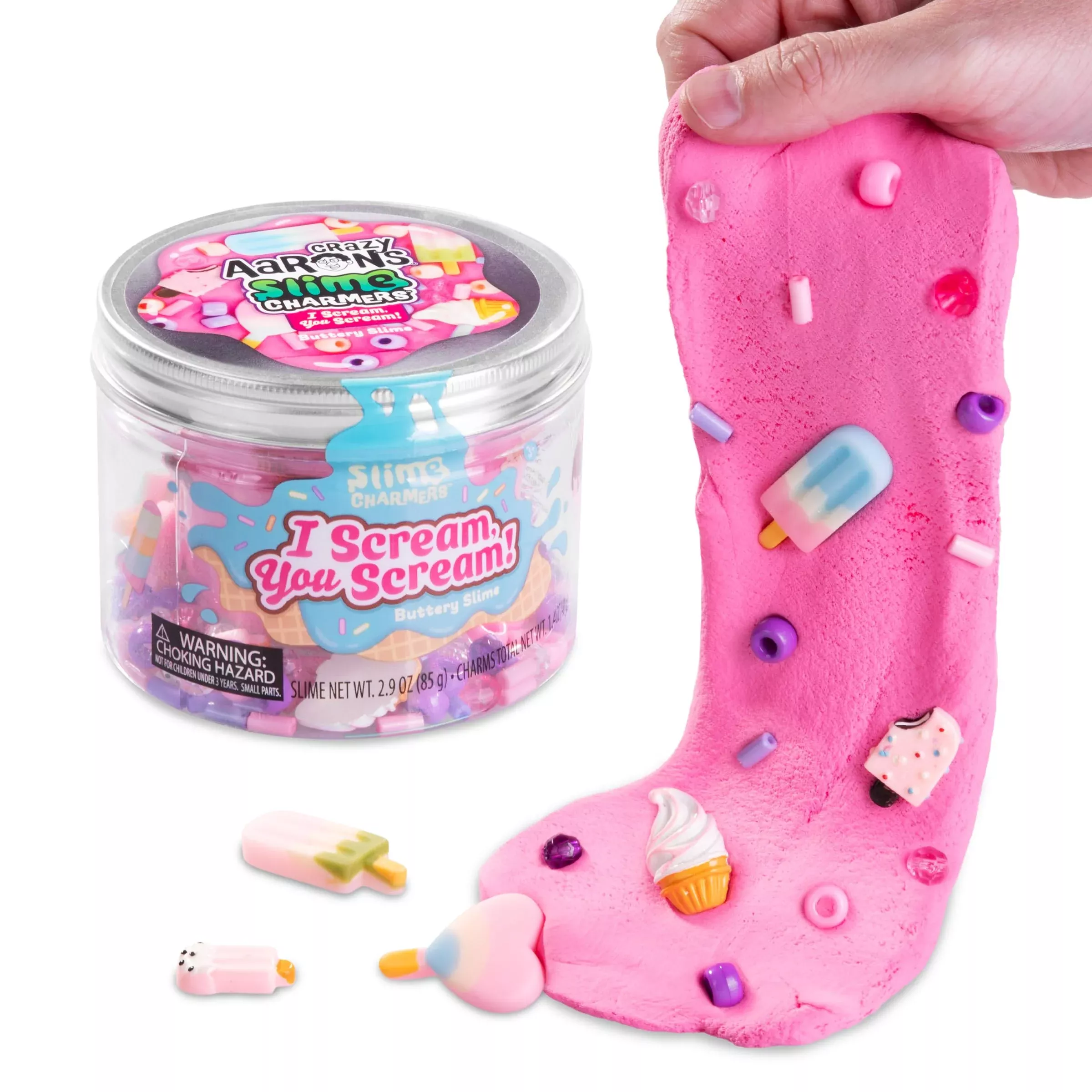 Crazy Aaron's Cloud Slime Kit for Kids, 8.2 oz, Pink, Strawberry