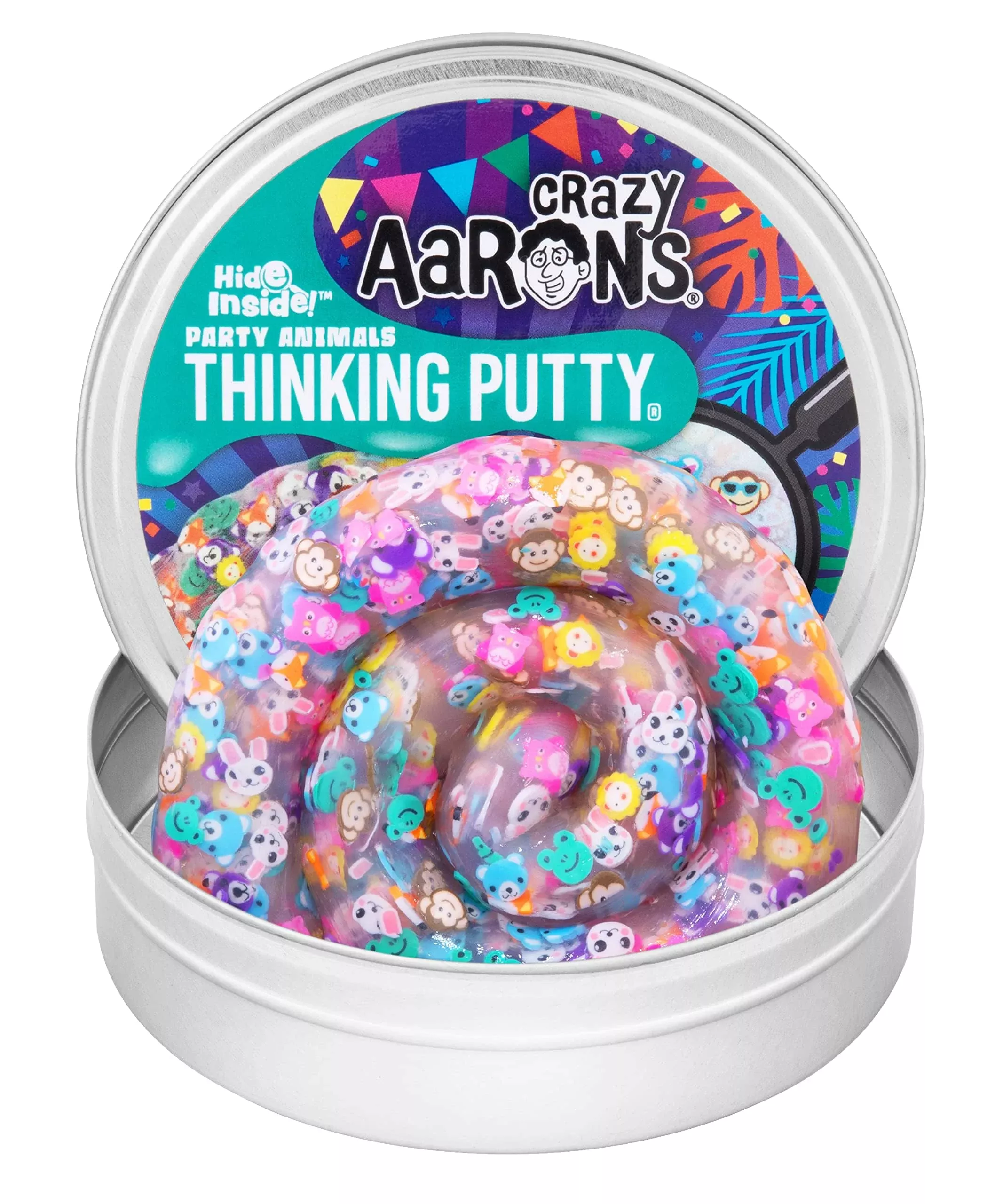 Crazy Aaron's Party Animals Clear Putty - 4 inches