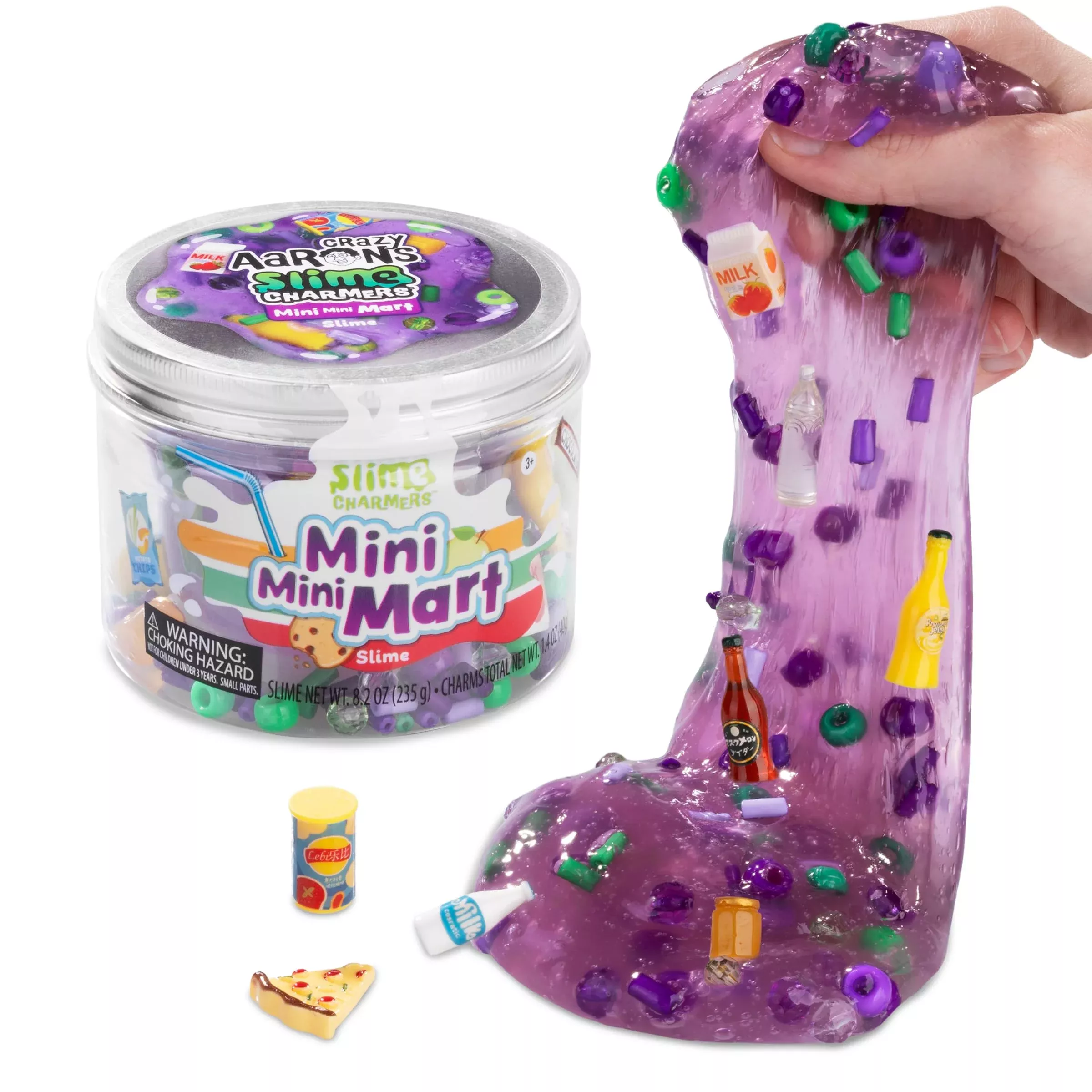 Crazy Aaron's Purple Slime Kit with Charms for Kids Ages 3+