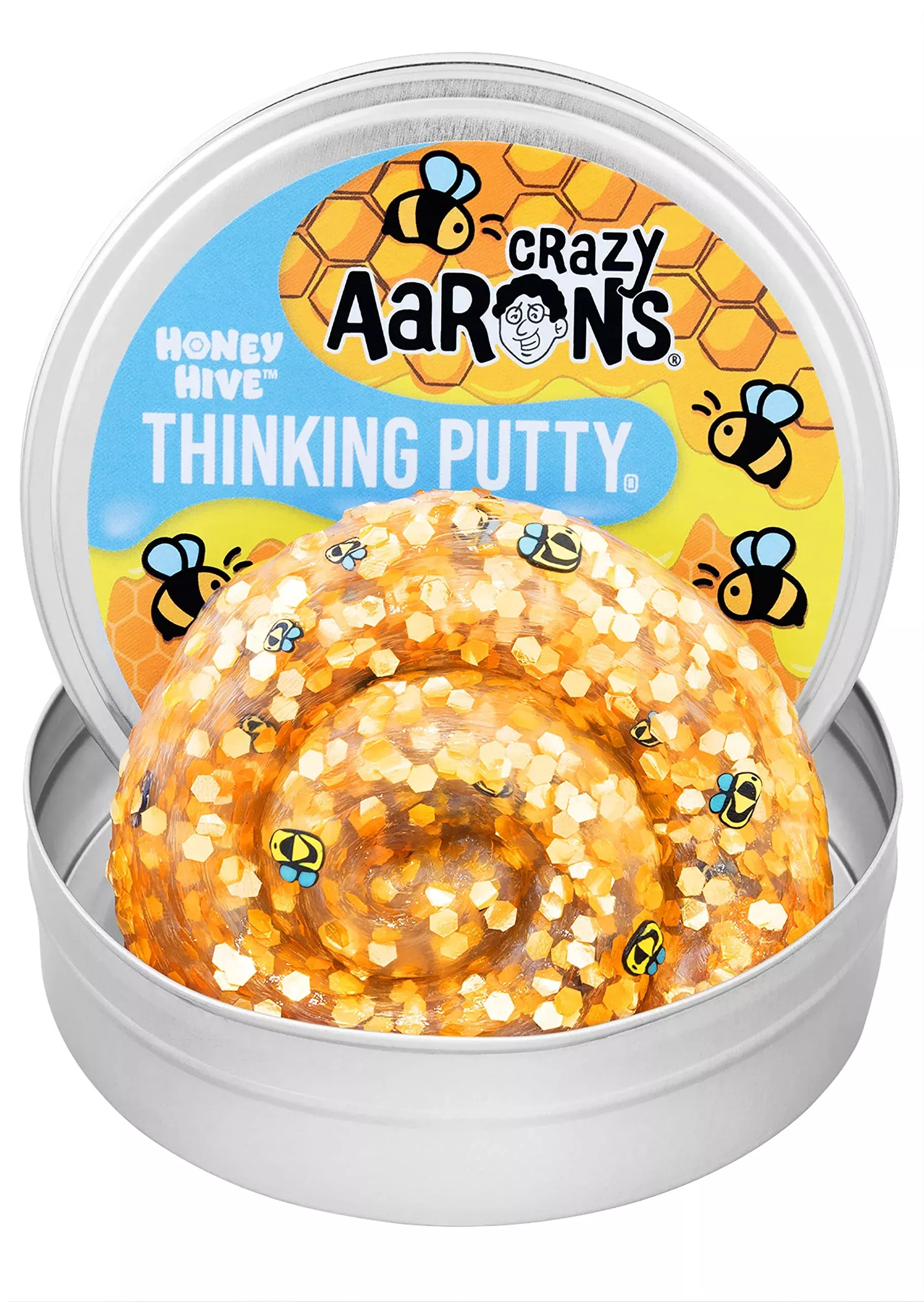 Crazy Aaron's Thinking Putty Honey Hive Small Non-Sticky Sensory Toy