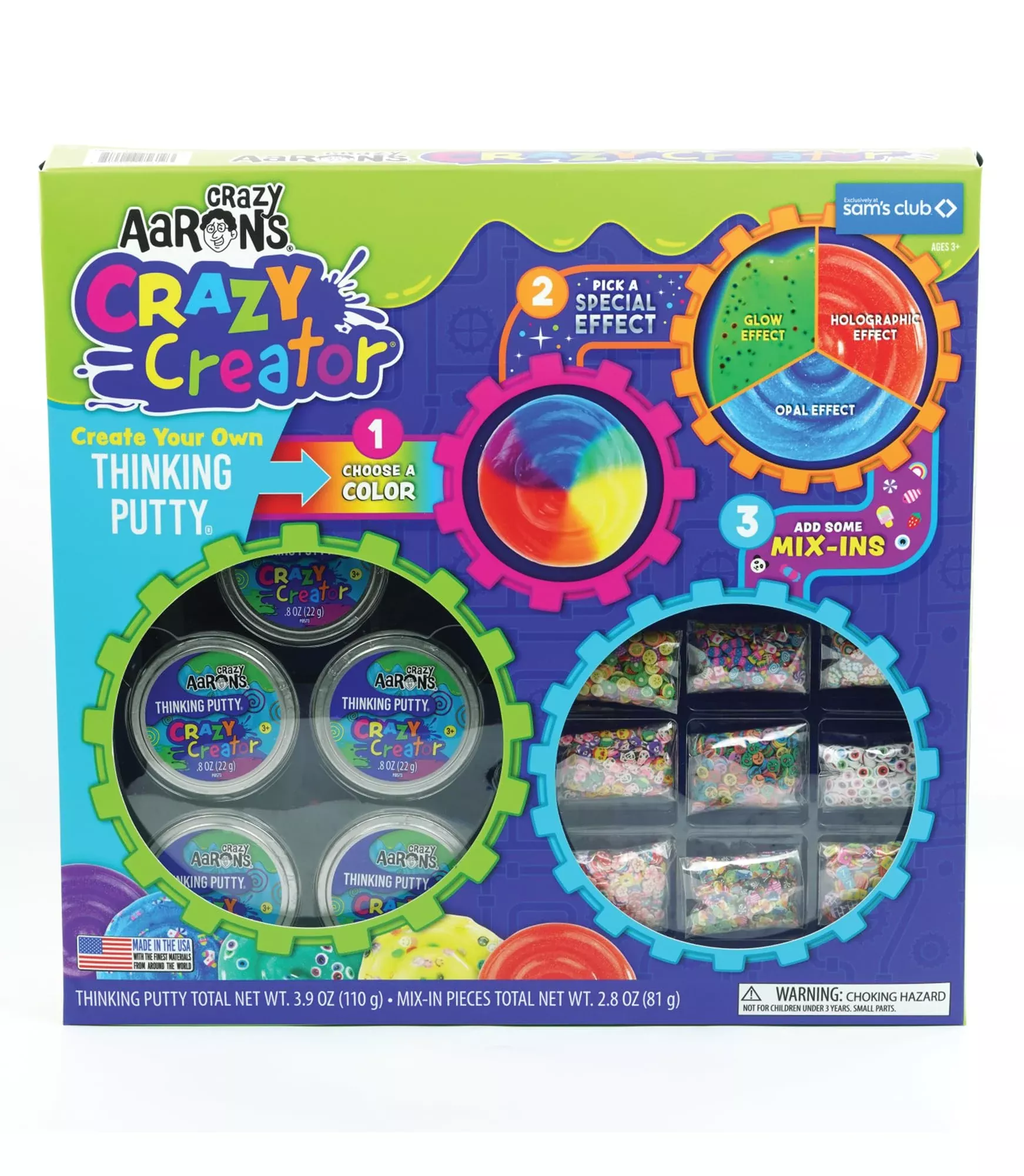 Crazy Aaron's Thinking Putty Kit - Sensory Play, Silicone, Crazy Creat
