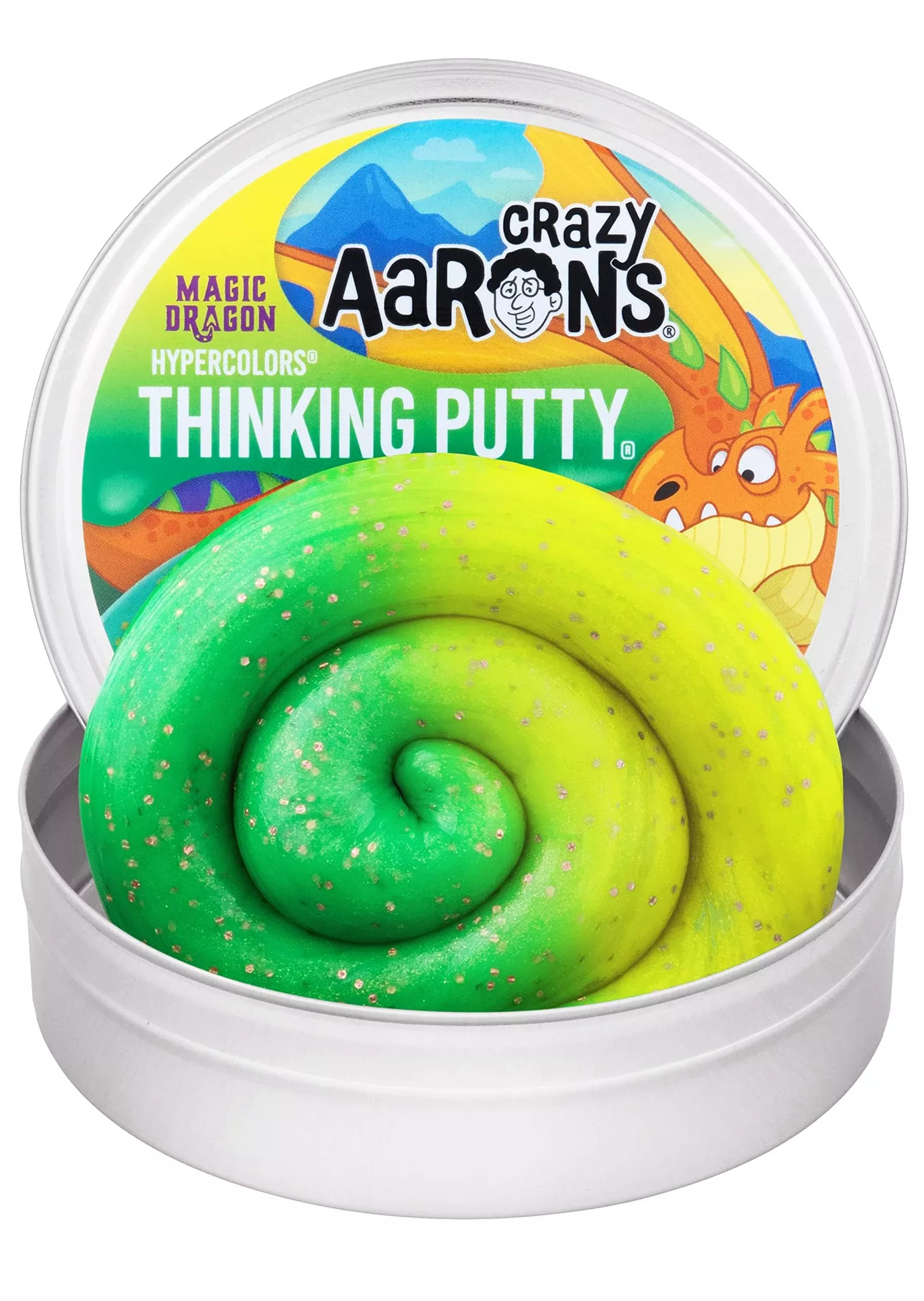 Crazy Aaron's Thinking Putty Magic Dragon Small 3.2 oz Color Change
