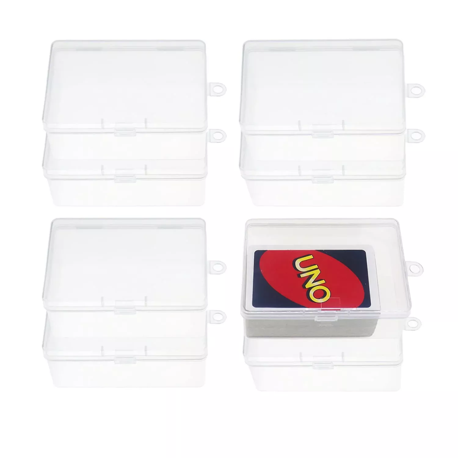 Cwdew Clear UNO Card Cases, 4.3" x 2.9",