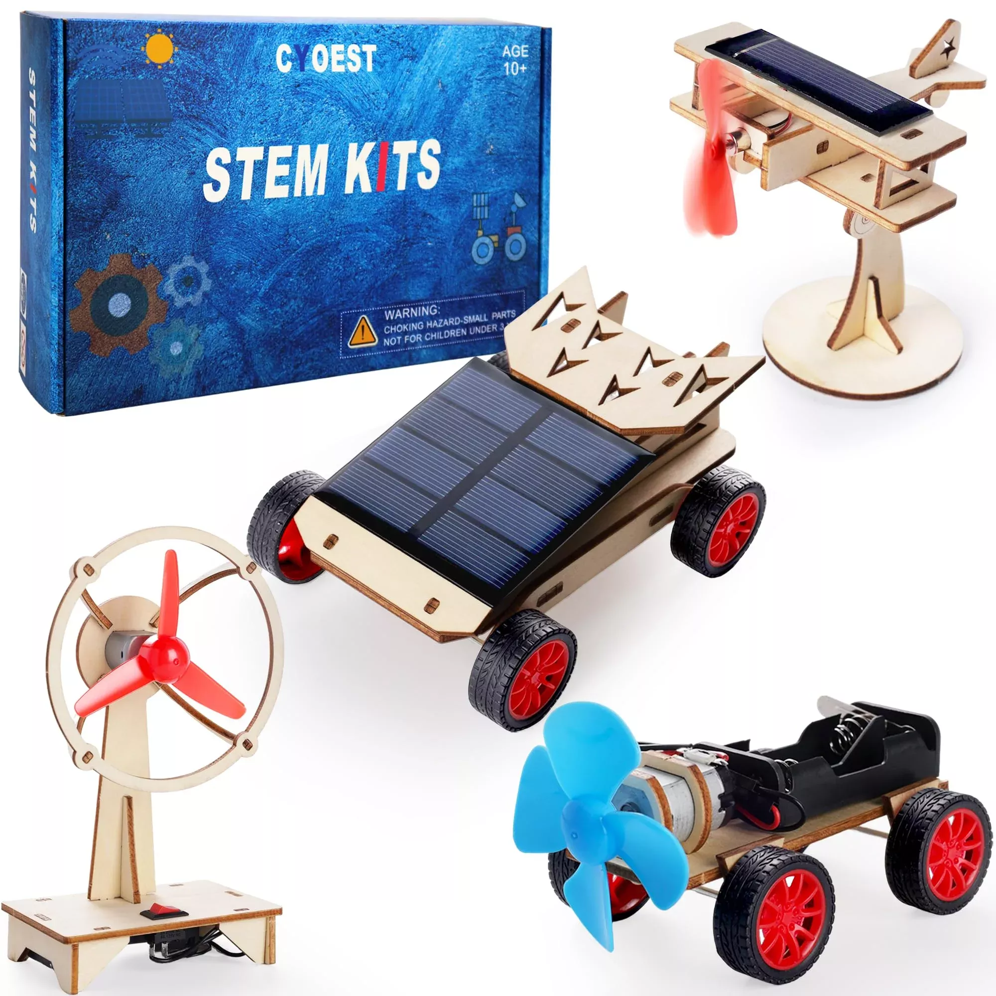 CYOEST 4 Set STEM Kit for Kids 8+ | 3D Wood P