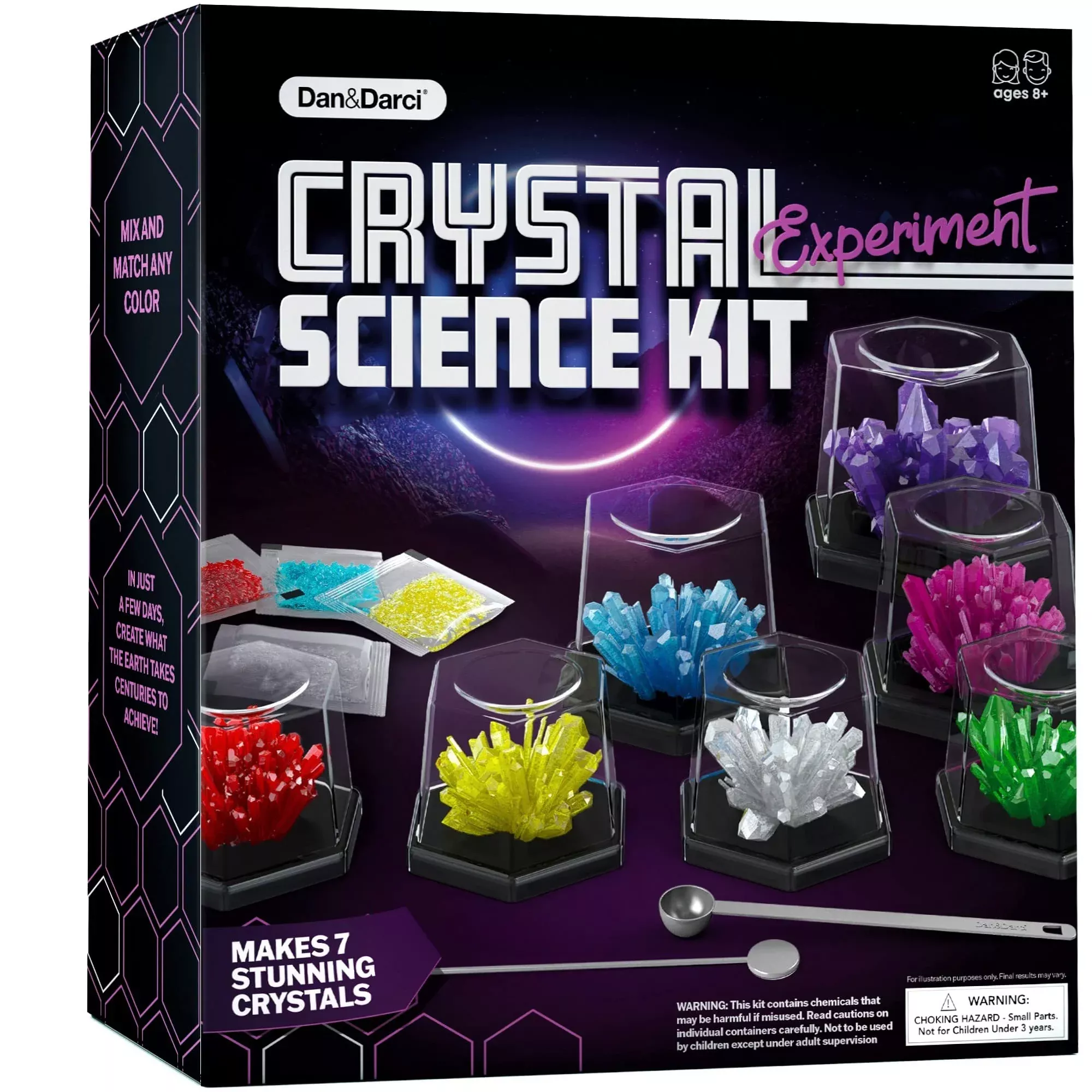 Dan&Darci Crystal Growing Kit for Kids - Multi-colored, One Size