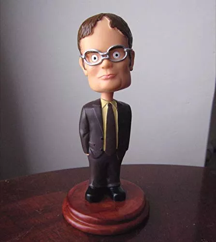 DDDDXO Dwight Schrute Bobblehead 5" Brown Polyresin Figurine