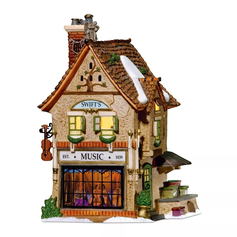 Department 56 Dickens' Village Swifts Stringed Instruments Lit House,