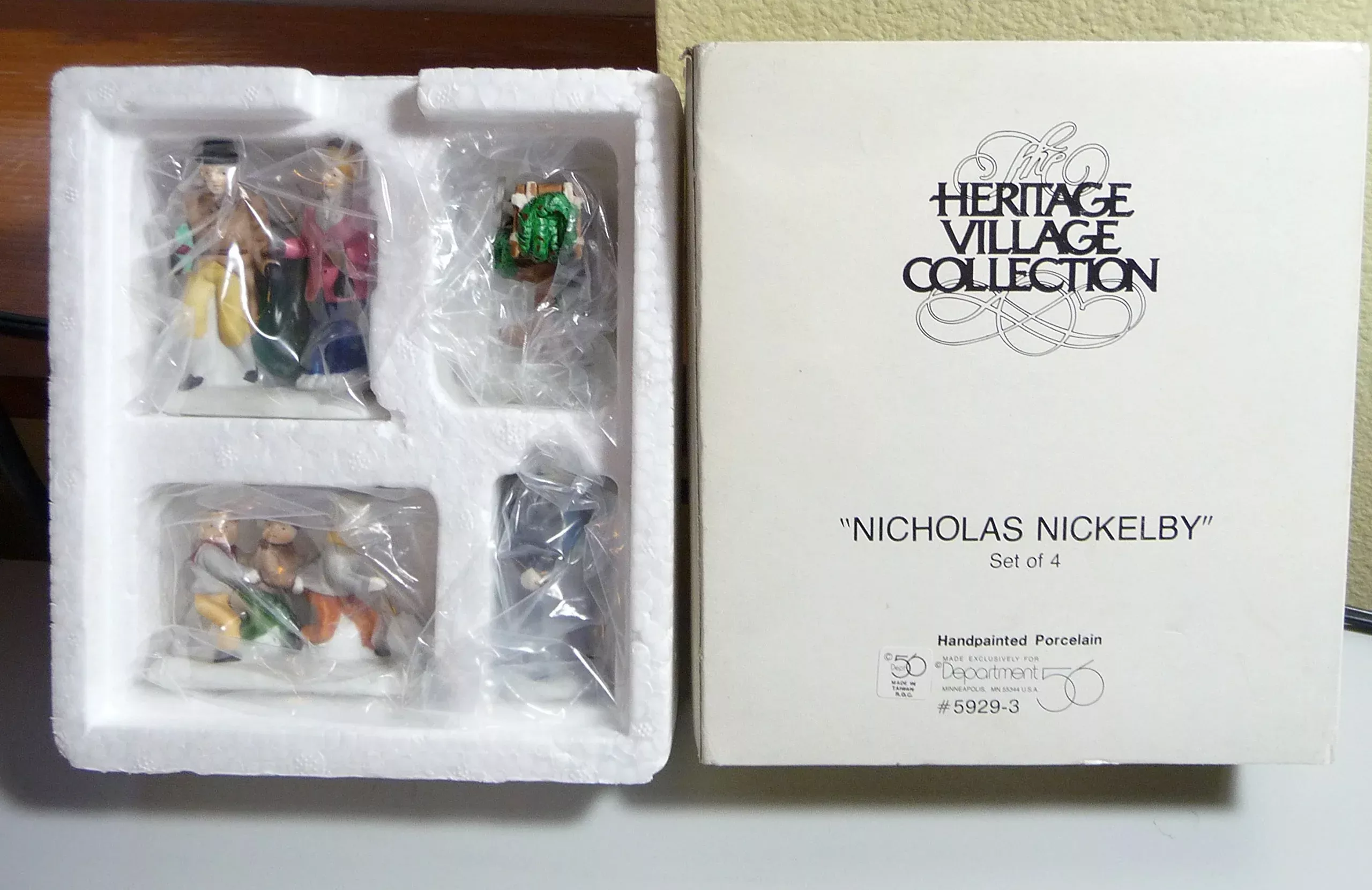 Department 56 Handpainted Porcelain Figurines Set of 4 Multicolor