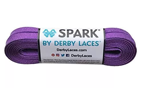 Derby Laces Performance Metallic Laces 60 Inch Purple One Pair