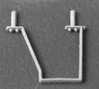 Detail Associates SS-6411 HO Scale Freight Car Angled Stirrups (8 Pack)