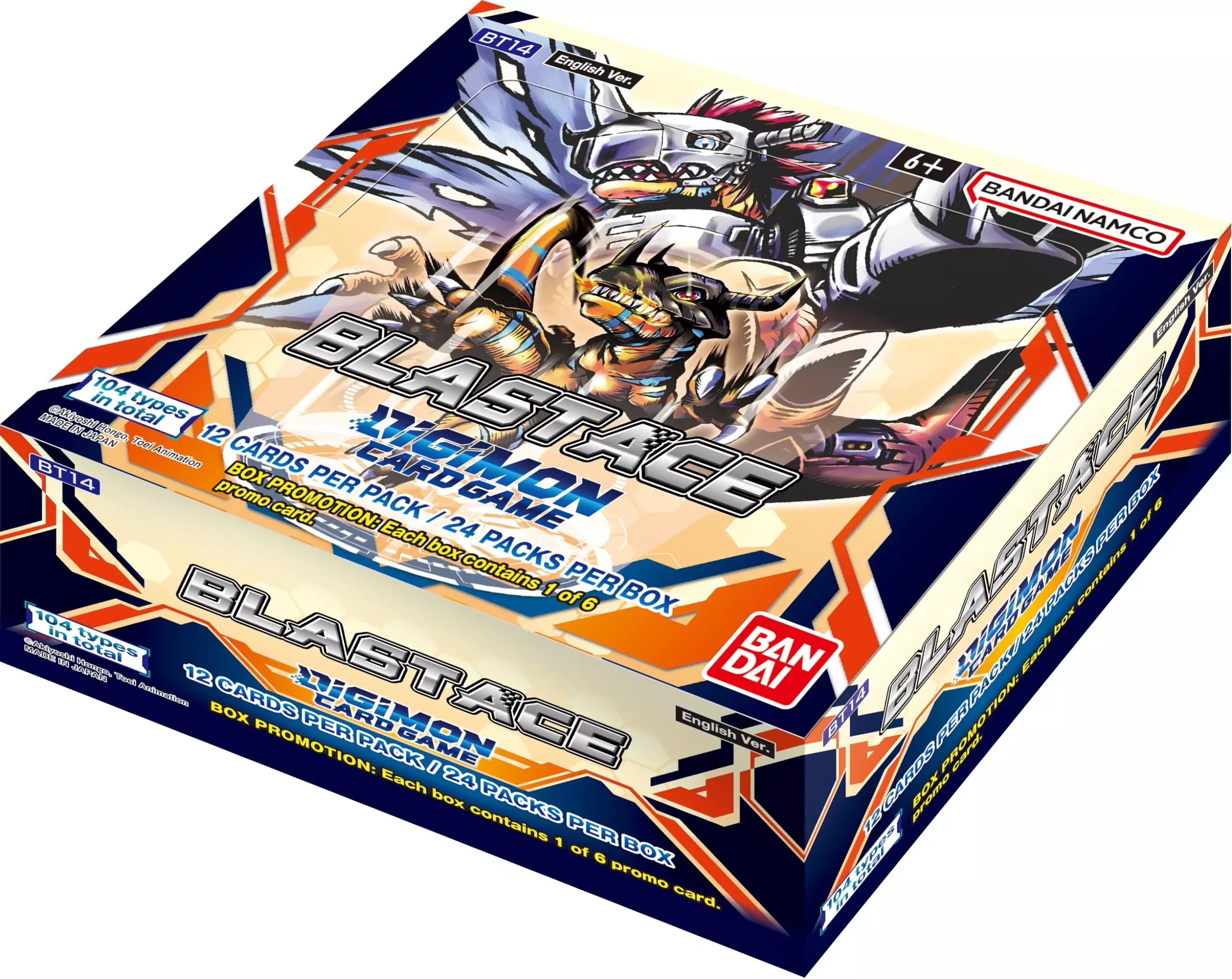 DIGIMON Booster Display Box - 24 Boosters, Multicolor, 9.8