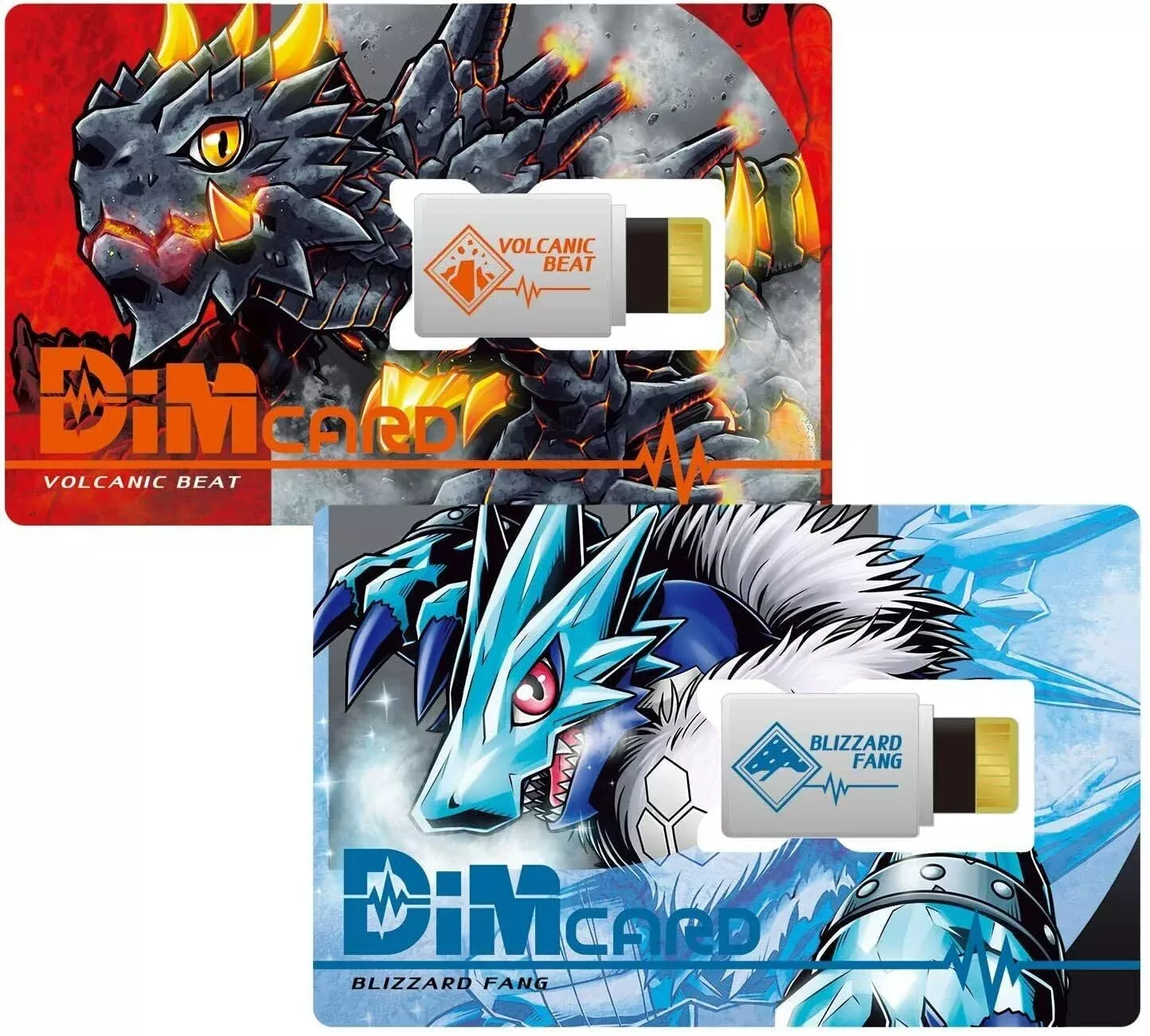 Digimon Volcanic Beat & Blizzard Fang Dim Cards | Expansion For The Vi