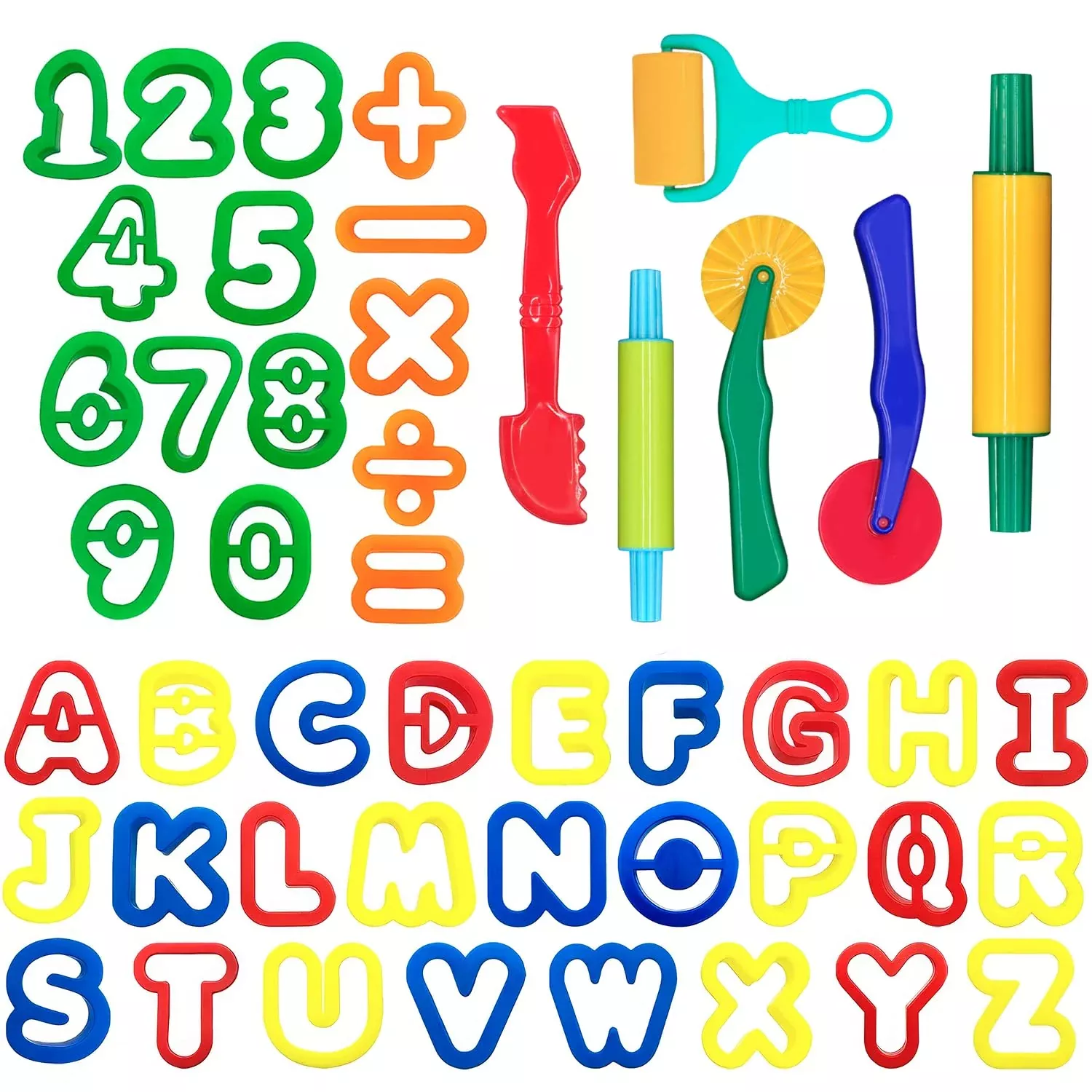 DIMROM Play Dough Tools Set - 47pcs, Medium, Non-Toxic, Kid-Friendly