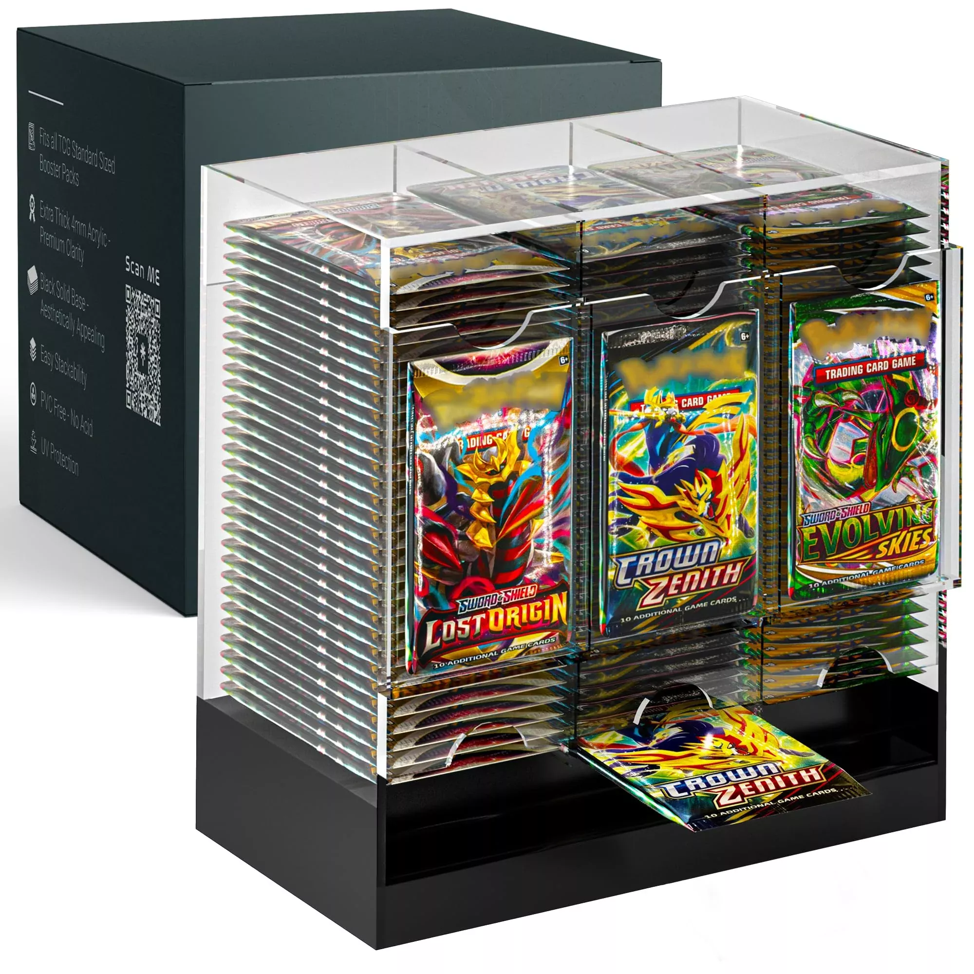 Dinavio Crafthouse 3-Slot Booster Pack Dispenser With Black Base - Fit