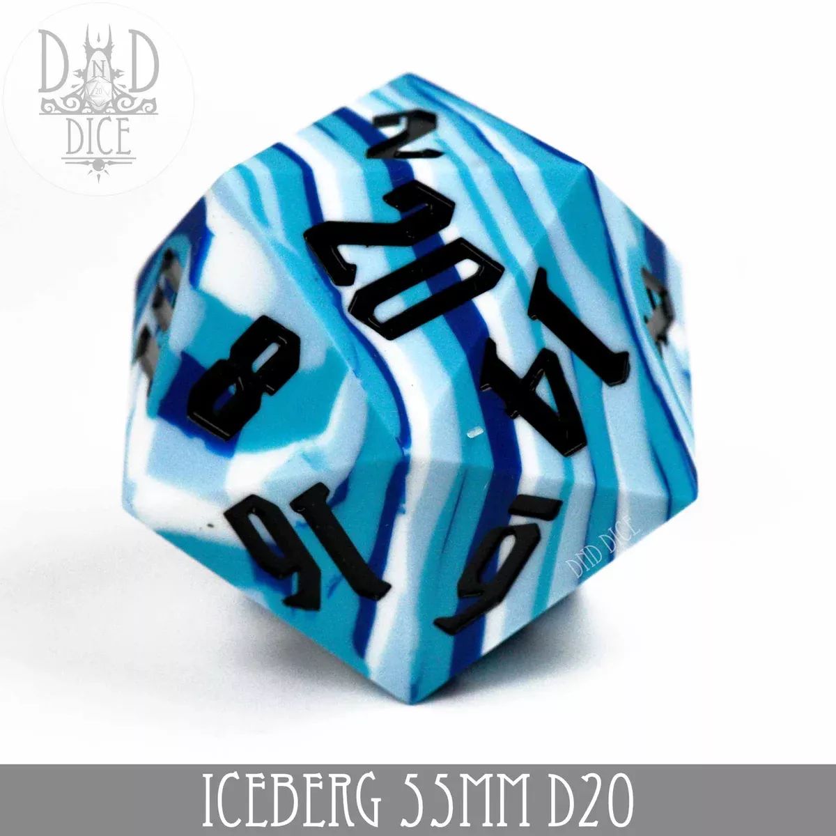 DND DICE 55mm D20 - Iceberg (Silicone)