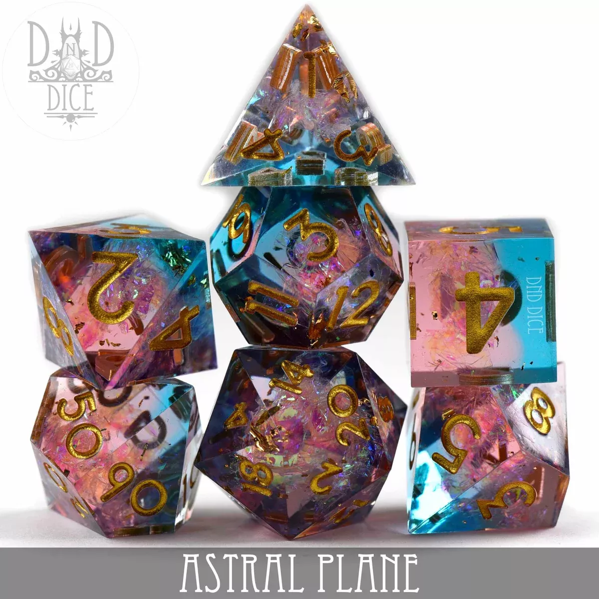 DND DICE Astral Plane Handmade Dice Set